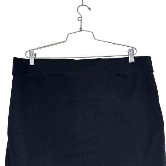 Torrid 2 Mesh Shadow Striped Knit Pencil Midi Skirt Black - Picture 7 of 9